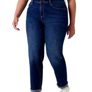 Lane Bryant Low-Rise Dark-wash Boyfriend Jeans